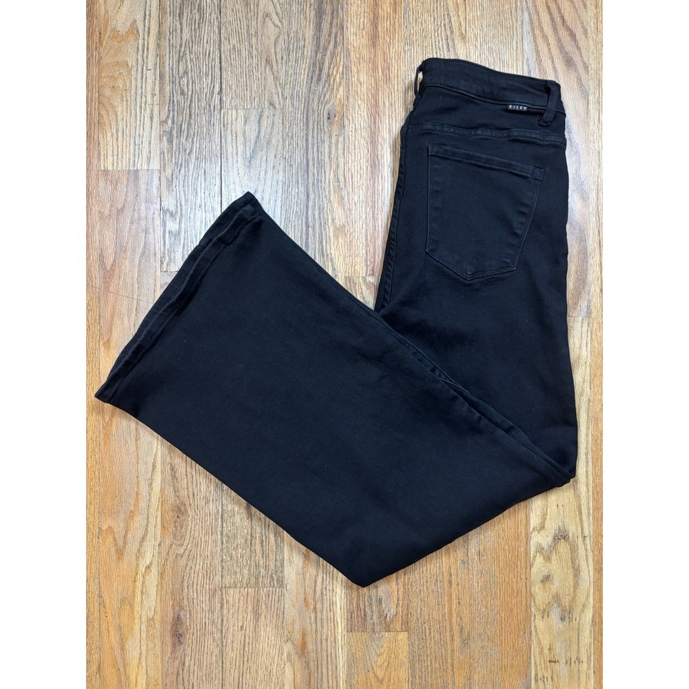 Risen Los Angeles Panel Jeans Wide Leg High Rise‎ Waist Stretch Size 13 (30x31)